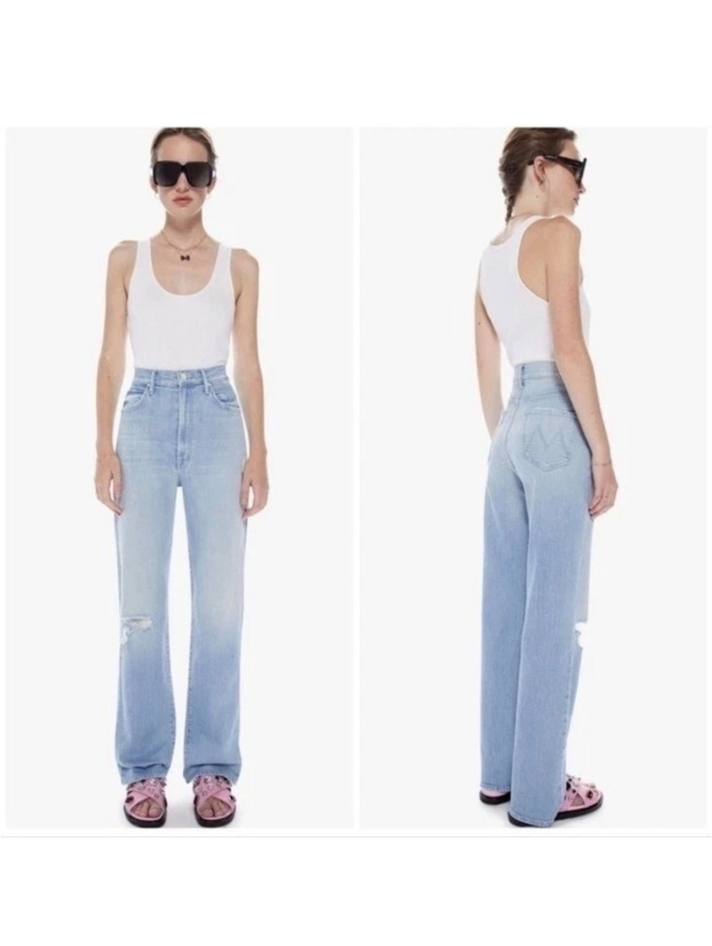 Mother superior high waist Vision Sneak in Sippin Sweet Tea Jean 30